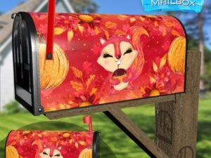 Cute Autumn Squirrel Decorative Rural Farm Mailbox Cover
