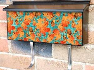 Leaves and Acorns Townhouse Mailbox Cover