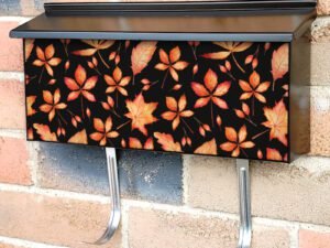 Autumn Leaves Falling Townhouse Mailbox Cover