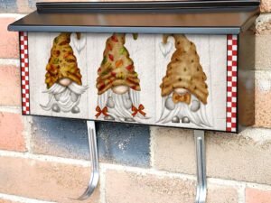 Autumn Gnomes Townhouse Mailbox Cover