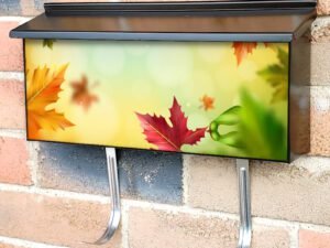 Leaves Dancing in the Wind Townhouse Mailbox Cover