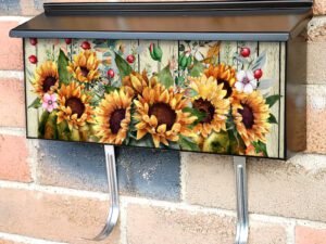 Pumpkins and Sunflowers Townhouse Mailbox Cover