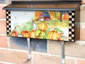 Farmhouse Pumpkin Patch Townhouse Mailbox Cover