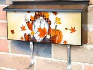 Sweater Weather Gnome Townhouse Mailbox Cover