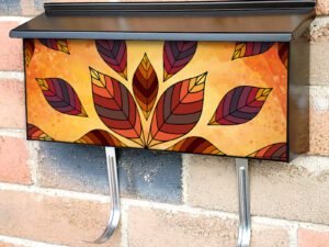 Autumn Leaf Mandala Townhouse Mailbox Cover
