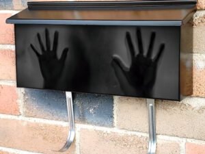 Scary Ghost Girl Haunting Townhouse Mailbox Cover
