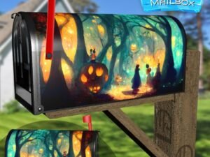 Witches in a Magical Forest Decorative Rural Farm Mailbox Cover