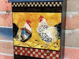 Tuscan Roosters #2 Colonial Mailbox Cover