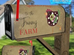 Welcome to the Funny Farm Decorative Rural Farm Mailbox Cover