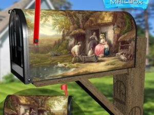 The Happy Cottagers Decorative Rural Farm Mailbox Cover