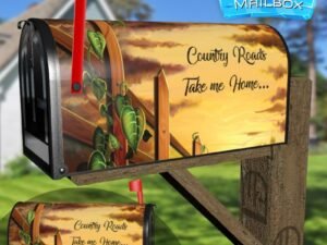Sunset Country Road Decorative Rural Farm Mailbox Cover