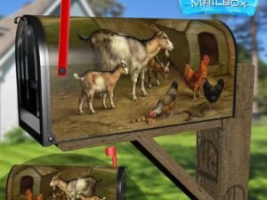 Farmyard Companions Decorative Rural Farm Mailbox Cover