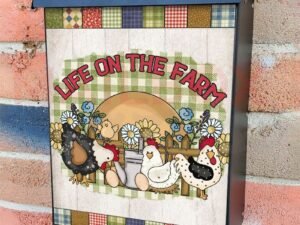 Loving the Farm Life Colonial Mailbox Cover