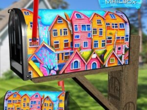 Cute Fishing Village Decorative Rural Farm Mailbox Cover