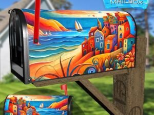Through the Lake Decorative Rural Farm Mailbox Cover