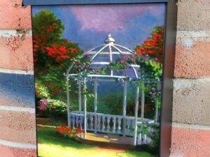 Gazebo in the Park Colonial Mailbox Cover
