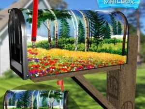 Summer Days at the Meadow Decorative Rural Farm Mailbox Cover