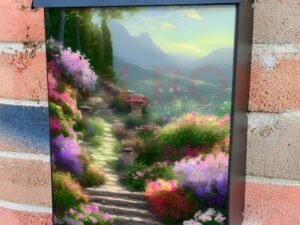 Summer in the Park Colonial Mailbox Cover