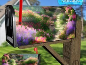 Summer in the Park Decorative Rural Farm Mailbox Cover