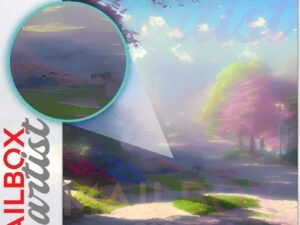 Spring in the Park #13 Colonial Mailbox Cover