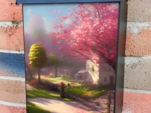 Spring in the Park #4 Colonial Mailbox Cover