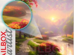 Spring in the Park #7 Colonial Mailbox Cover