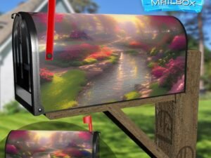 Spring in the Park #9 Decorative Rural Farm Mailbox Cover
