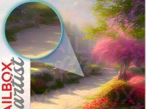 Spring in the Park #10 Colonial Mailbox Cover