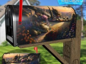 Summer Evening in Provence Decorative Rural Farm Mailbox Cover