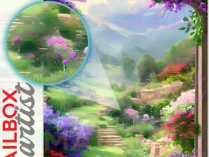 Gate to the Meadow Colonial Mailbox Cover