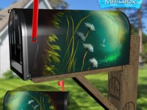 Riverbank Flowers Decorative Rural Farm Mailbox Cover