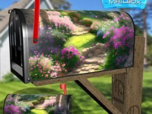 Gate to the Meadow #2 Decorative Rural Farm Mailbox Cover