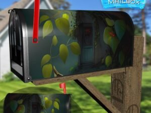 Secret Cabin in the Woods Decorative Rural Farm Mailbox Cover