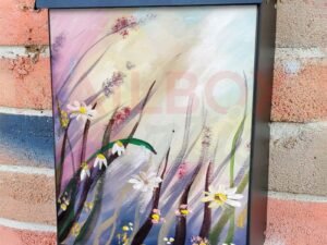 Flowers in the Wind #2 Colonial Mailbox Cover