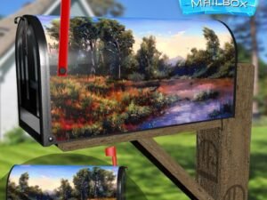 Pretty Spring Landscape #2 Decorative Rural Farm Mailbox Cover