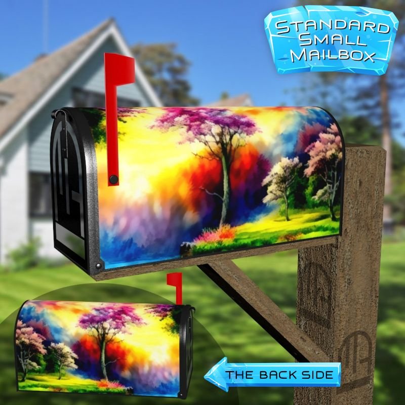 Beautiful Summer Colors Decorative Rural Farm Mailbox Cover - Image 2