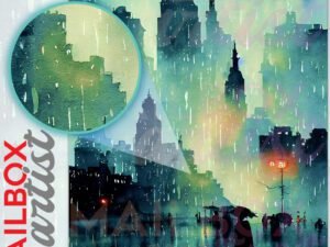 Rainy Day in New York Colonial Mailbox Cover