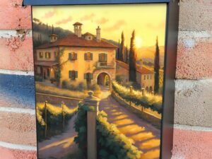 Rustic Villa in Tuscany #2 Colonial Mailbox Cover