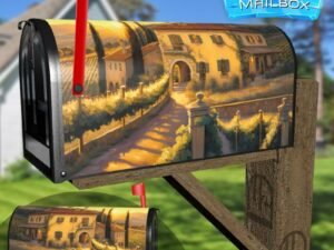 Rustic Villa in Tuscany #2 Decorative Rural Farm Mailbox Cover