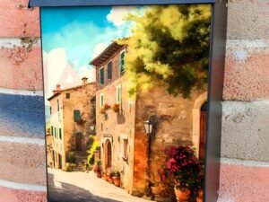 Old Tuscan Village Colonial Mailbox Cover