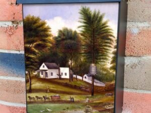 Going to the Farmers Market Colonial Mailbox Cover