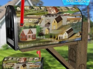Old American Town Decorative Rural Farm Mailbox Cover