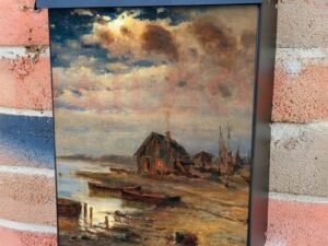 Scene at Dusk on the Baltic Coast Colonial Mailbox Cover