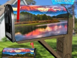 Mighty Mount Moran Decorative Rural Farm Mailbox Cover