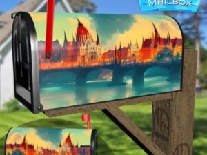 Parliament in Budapest Decorative Rural Farm Mailbox Cover