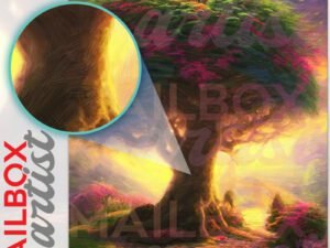 Majestic Tree in the Forest #6 Colonial Mailbox Cover