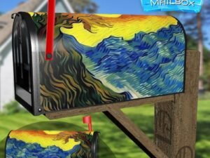 Van Gogh Style Landscape Decorative Rural Farm Mailbox Cover