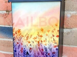 Flowers in the Wind #3 Colonial Mailbox Cover