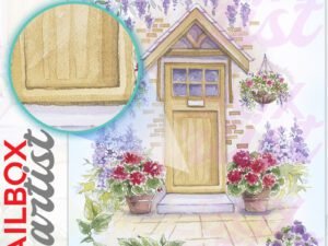 Flower Cottage Door Colonial Mailbox Cover