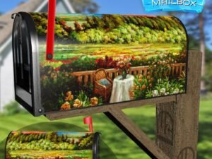 Summer Night on the Terrace Decorative Rural Farm Mailbox Cover